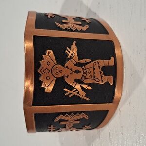 Vintage solid copper bracelet